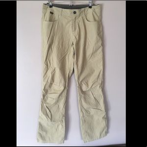 Kuhl Khaki Lightweight Hiking Pants Cotton Blend